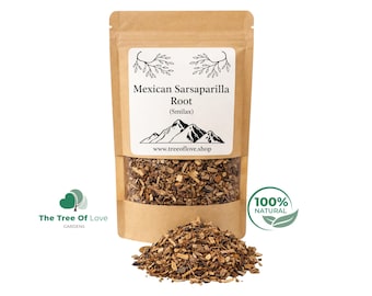 Raíz de zarzaparrilla mexicana / Smilax medica / Hierbas secas / Té de hierbas / Productos herbales / Hierbas a granel / Infusión de hierbas