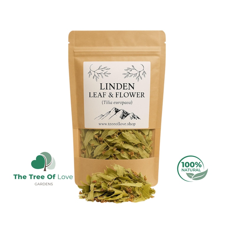 Linden Flower Tea | | Dried Linden Leaves And Flowers| Natural | Dried Herbs | Herbal Tea by The Tree Of Love Gardens image 1