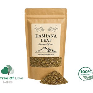 Feuille de damiana | Thé | Herbe séchée | Naturel |  Herbes en vrac | Infusion aux herbes par The Tree Of Love Gardens