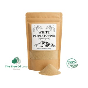 White Pepper Powder | White Pepper Ground Powder | Dried Herbs | Herbal Tea | Herbal Products | Bulk Herb | Herbal Remedy