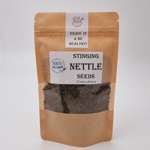 Stinging Nettle Seeds Tea Eating Wildcrafted Urtica dioica Nettle Seeds image 5