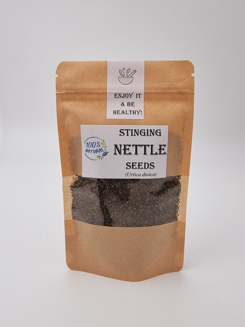 Stinging Nettle Seeds Tea Eating Wildcrafted Urtica dioica Nettle Seeds image 5