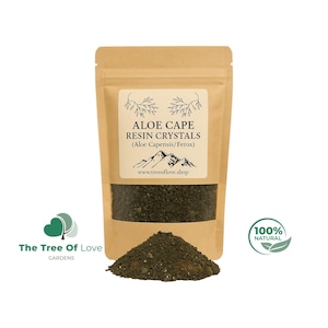 Aloe Cape Kunstharz | Kristalle | Aloe Capensis | Aloe Ferox | Getrocknete Kräuter | Kräutertee | Pflanzliche Produkte | Großkraut | Pflanzliche Heilmittel