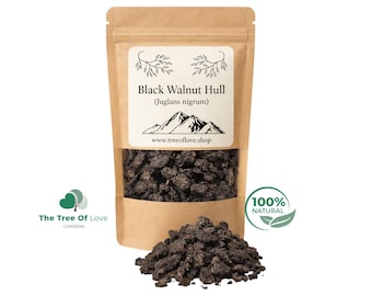 Black Walnut Hull | Juglans nigra  | Cuts or Powder | Dried Herbs | Herbal Tea | Herbal Infusion by The Tree Of Love Gardens