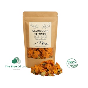 Marigold Flowers | Tagetes Flowers | Tagetes Erecta | Dried Herbs | Herbal Tea | Herbal Products | Bulk Herb | Herbal Remedy