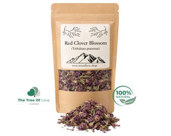 Red Clover Blossom Tea | Flowers  | Trifolium pratense | Wild clover | Wildcrafted | Herbal Infusion by The Tree Of Love Gardens