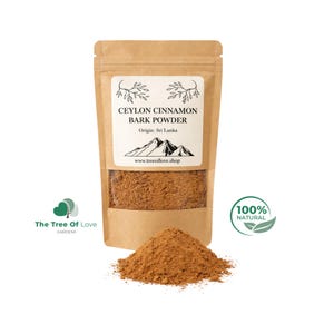 Ceylon-kaneelpoeder | Cinnamomum zeylanicum | Gedroogde kruiden | Kruidenthee | | Kruideninfusie van The Tree Of Love Gardens afbeelding 1