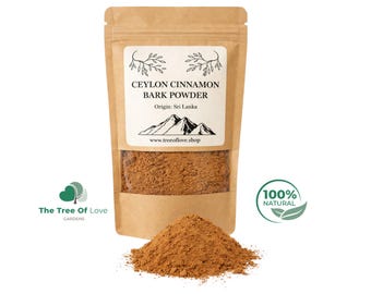 Ceylon Cinnamon Powder | Cinnamomum zeylanicum | Dried Herbs | Herbal Tea | | Herbal Infusion  by The Tree Of Love Gardens