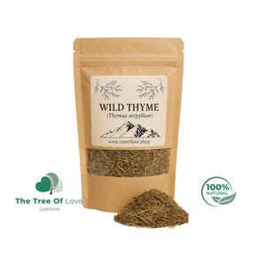 Thyme |  Wildcrafted Thyme Flowers & Leaf | Thymus serpyllum | Bulgarian Thyme | Wild crafted Thyme | Herbal Remedy