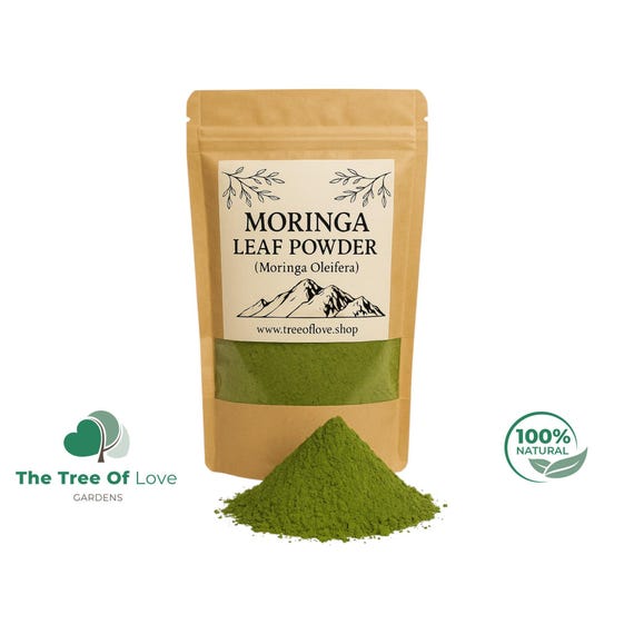 Moringa Leaf Powder or Cuts | Dried Herbs  | Bulk Herb | Herbal Tea by The Tree Of Love Gardens