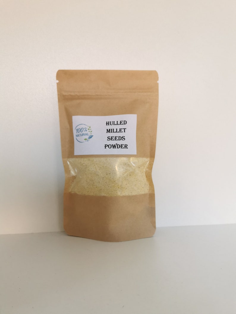 Millet Flour Organic Hulled Millet Seeds Powder Hulled Etsy