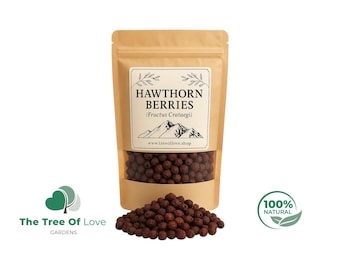 Weißdorn Beere | Weißdorn Beeren Wildcrafted | Crataegus monogyna | Getrocknete Kräuter | Kräutertee | Pflanzliche Produkte | Großkraut | Kräutertee