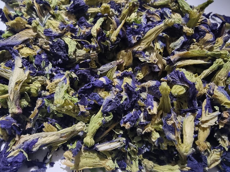 Butterfly Pea Flower or Powder | Tea | Clitoria Ternatea | Dried Herbs | Herbal Infusion by The Tree Of Love Gardens image 2