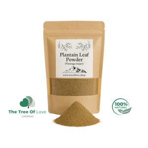 Plantain Leaf Powder | Plantago Major | Dried Herbs | Herbal Tea | Herbal Products | Bulk Herb | Herbal Remedy