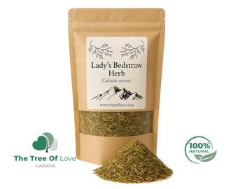 Hierba de galio cortada y seca / Galium verum