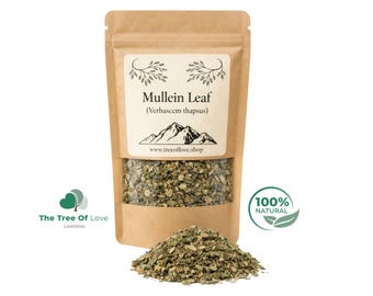 Mullein Leaf Tea | Verbascum thapsus | Dried | Wildcrafted | Herbal Infusion by The Tree Of Love Gardens