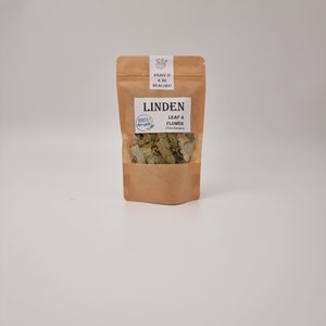 Linden Flower Tea/ Linden Flowers/ Bulk 6 oz to 1 lb Dried Linden Leaves & Flowers Natural Herbalist Dried Herbs Botanical image 4