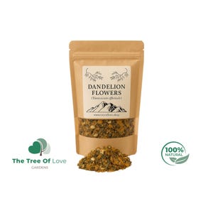 Dandelion Flowers | Dried  Dandelion Flowers | Dandelion Flower Tea | Dried Dandelion Flower | Taraxacum officinale | Herbal Remedy