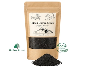 Semente de Cominho Preto | Inteira | Em Pó | NIGELLA SATIVA | Nigella | Sementes Pretas - Kalonji Semilla de Comino Negro Herbs | Infusão de Ervas