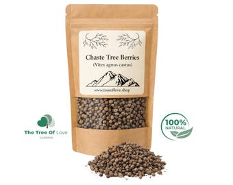 Chaste Tree Berry |  Whole Berries  | Vitex agnus castus | Dried Herbs | Tea | Herbal Infusion by The Tree Of Love Gardens