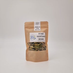 STAR GENTIAN Herb Dried Bulk Tea, Gentiana Cruciata L Herba /Available qty from 1oz-4lbs/ image 7