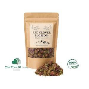Whole Red Clover Blossom Tea |  Red clover tea | red clover blossoms | Wild clover | Wildcrafted  Red Clover Blossoms | Herbal Remedy
