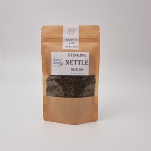 Stinging Nettle Seeds Tea Eating Wildcrafted Urtica dioica Nettle Seeds image 3
