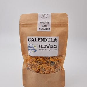 Calendula Calendula Flowers Dried Herbs Herbalism Botanicals Herbal Teas Aromatherapy image 8