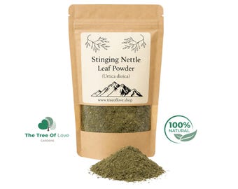 Stinging Nettle Leaf Powder |  Natural | Urtica Dioica | Dried Herbs | Botanical |  Nettle Dried Herbal Tea 100% Pure | Herbal Infusion
