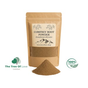 Comfrey Root Powder (Symphytum officinale) | Dried Herbs | Herbal Tea | Herbal Products | Bulk Herb | Herbal Remedy