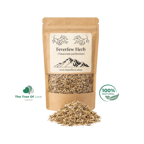 Feverfew Herb |  Tanacetum parthenium | Dried Herbs | Tea | Bulk Herb | Herbal Infusion by The Tree Of Love Gardens