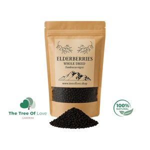 Elderberry |  1oz - 4lbs Wild Picked Dried Elderberries | Elder Berries Whole - Elder Berry Grown in Bulgaria | Herbal Remedy
