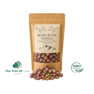 Rose Buds | Whole Rose Buds | Bulgarian Rose | MINI ROSE BUDS Culinary Edible Rose|  Rosa Damascena | Herbal Remedy