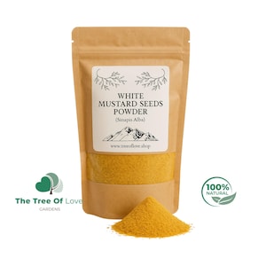 White Mustard Seed Powder | Mustard Powder | Mustard | Sinapis Alba | Spices | Dried Seeds, Flavorful | Cooking | Specialty | Herbal Remedy