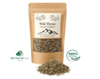 Thyme Flowers & Leaf | Wild Thyme | Thyme | Thymus serpyllum | Bulgarian Thyme | Wild crafted Thyme | Herbal Infusion