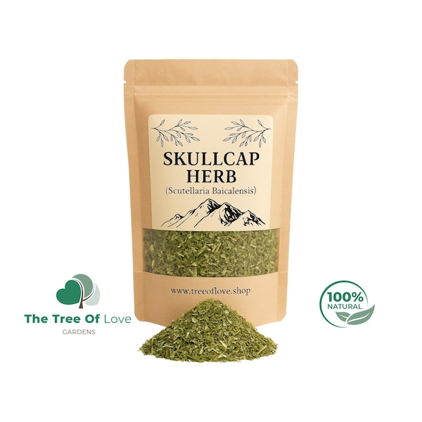 Skullcap Herb | Baikal skullcap |  Tea |  | Huang Qin | Scutellaria baicalensis | Herbal infusion by The Tree Of Love Gardens