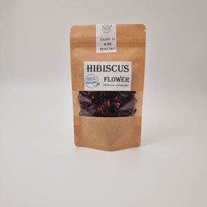 Hibiscus Tea Hibiscus Hibiscus sabdariffa Dried Herbs Natural imagem 4