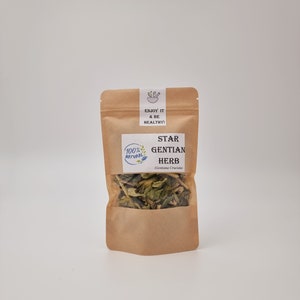 STAR GENTIAN Herb Dried Bulk Tea, Gentiana Cruciata L Herba /Available qty from 1oz-4lbs/ image 6