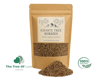 Chaste Tree Berry |  Whole Berries  | Vitex agnus castus | Dried Herbs | Tea | Herbal Infusion by The Tree Of Love Gardens