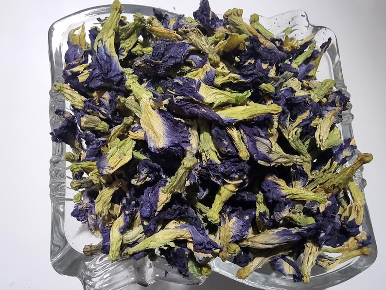 Butterfly Pea Flower or Powder | Tea | Clitoria Ternatea | Dried Herbs | Herbal Infusion by The Tree Of Love Gardens image 3