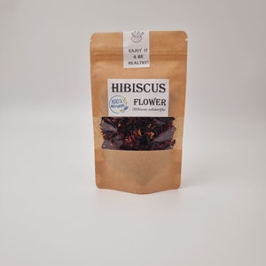 Hibiscus Tea Hibiscus Hibiscus sabdariffa Dried Herbs Natural imagem 3