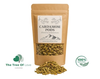 Cardamom Pods | Whole |  Elettaria cardamomum | Dried Herbs | Herbal Infusion | Herbal Tea by The Tree Of Love Gardens