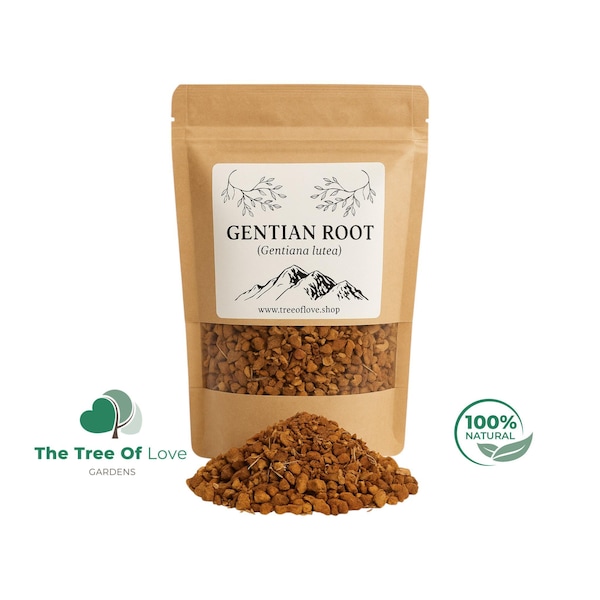 Gentian Root |  Cuts or Powder |  Gentiana Lutea | Dried Herbs | Herbal Tea | Herbal Products | Bulk Herb | Herbal Infusion