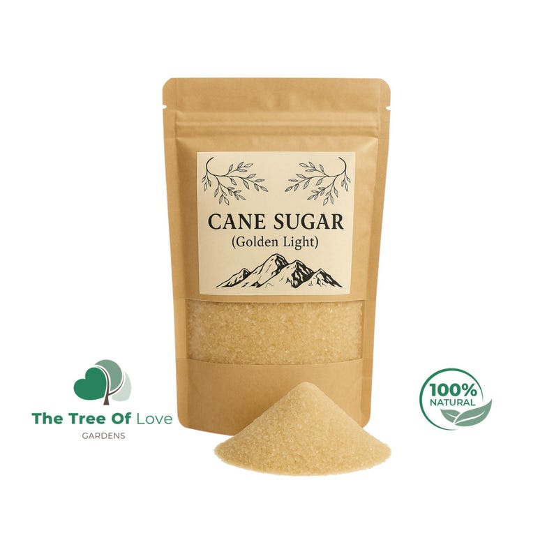 Organic Cane Sugar | Golden Light | Dried Herbs | Herbal Tea | Herbal Products | Bulk Herb | Herbal Infusion image 1