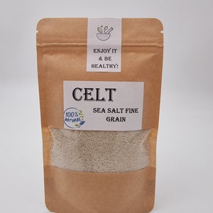 Celt Salt Celt Sea Salt French Grey Sea Salt from the Celtic Sea, Brittany France 80 Vital Minerals Light Grey Natural Moisture Fine Grain