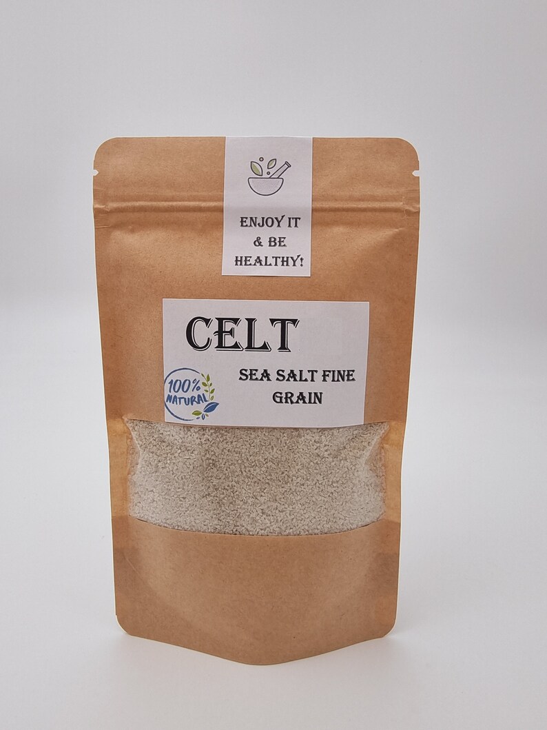 Celt Salt Celt Sea Salt French Grey Sea Salt from the Celtic Sea, Brittany France 80 Vital Minerals Light Grey Natural Moisture Fine Grain