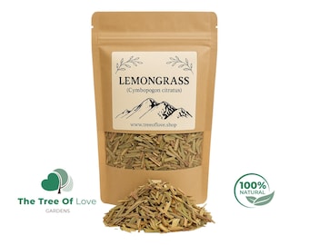 Lemongrass Tea  | Cymbopogon citratus  | Dried Herbs | Herb Tea | Herbal Infusion by The Tree Of Love Gardens