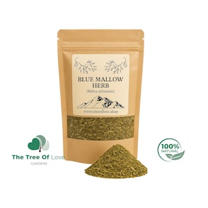 Blue Mallow Herb | Tea | Malva Sylvestris | Dried Herbs | Herbal Tea | Herbal Products | Bulk Herb | Herbal Remedy