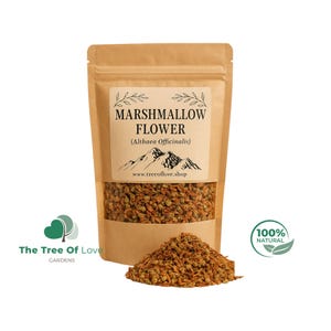 Marshmallow Flowers | Althaea Officinalis | Dried Herbs | Herbal Tea | Herbal Products | Bulk Herb | Herbal Remedy