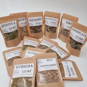 Herb Sampler | Choose Between 140 different Herbs, Roots, Spices & Seeds | Dried Herbs | Herbal Tea | Herbal Products | Bulk Herb